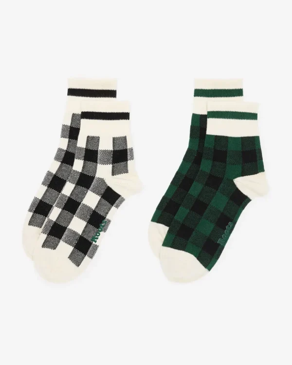 Best Sale Roots Adult Park Plaid Sock 2 Pack