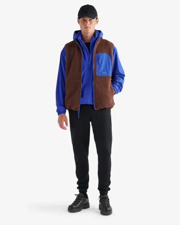 Online Roots Alta Shearling Fleece Vest ESPRESSO BROWN