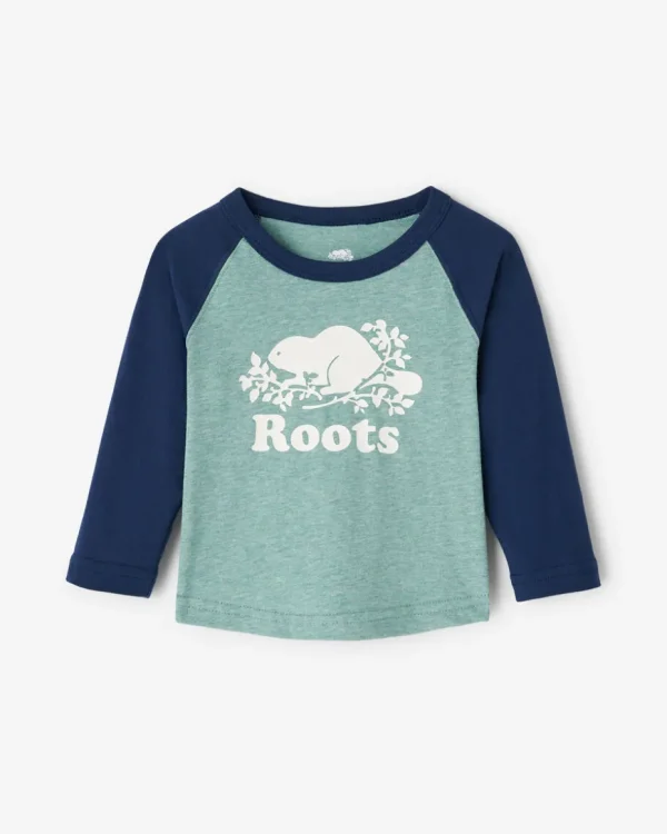 Cheap Roots Baby Cooper Baseball T-Shirt