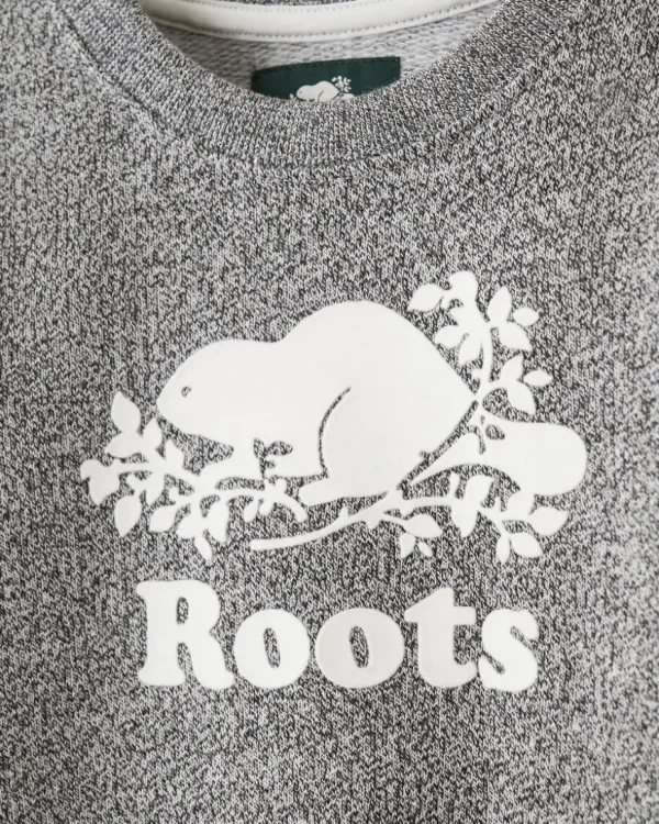 Flash Sale Roots Baby Organic Original Crew Sweatshirt SALT & PEPPER