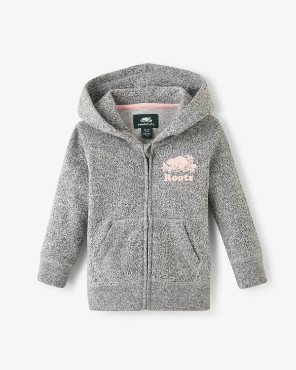 Discount Roots Baby Organic Original Full Zip Hoodie SALT & PEPPER