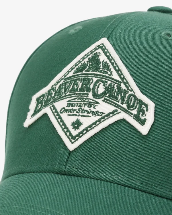 Discount Roots Beaver Canoe Baseball Cap FOREST GREEN