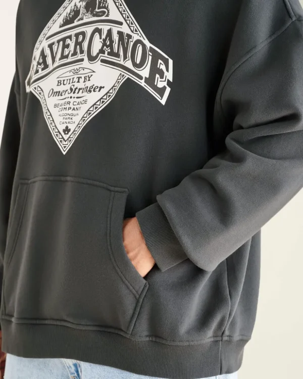 Shop Roots Beaver Canoe Relaxed Hoodie