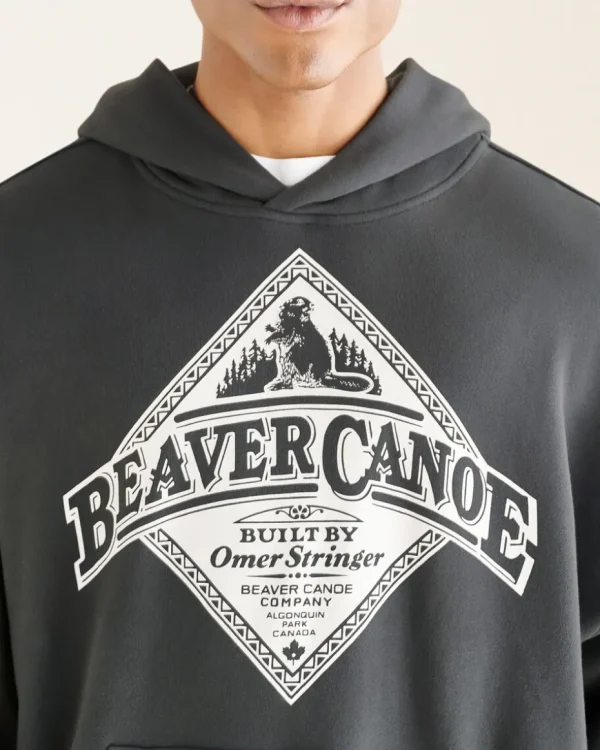 Shop Roots Beaver Canoe Relaxed Hoodie