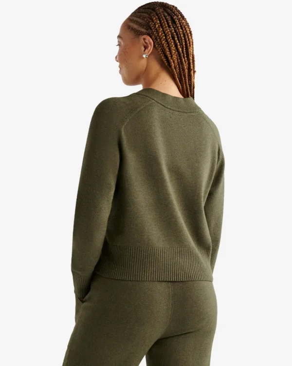 Discount Roots Bowen High V-Neck Sweater