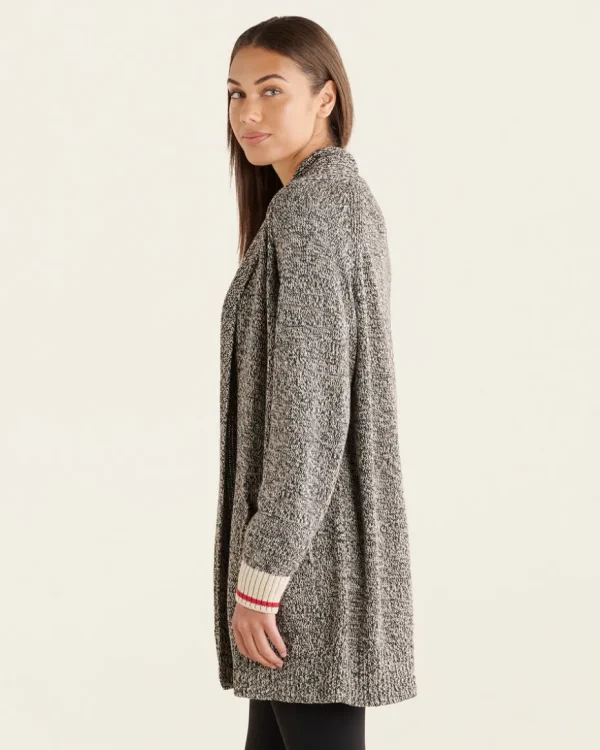 Cheap Roots Cabin Shawl Open Cardigan GREY OAT MIX