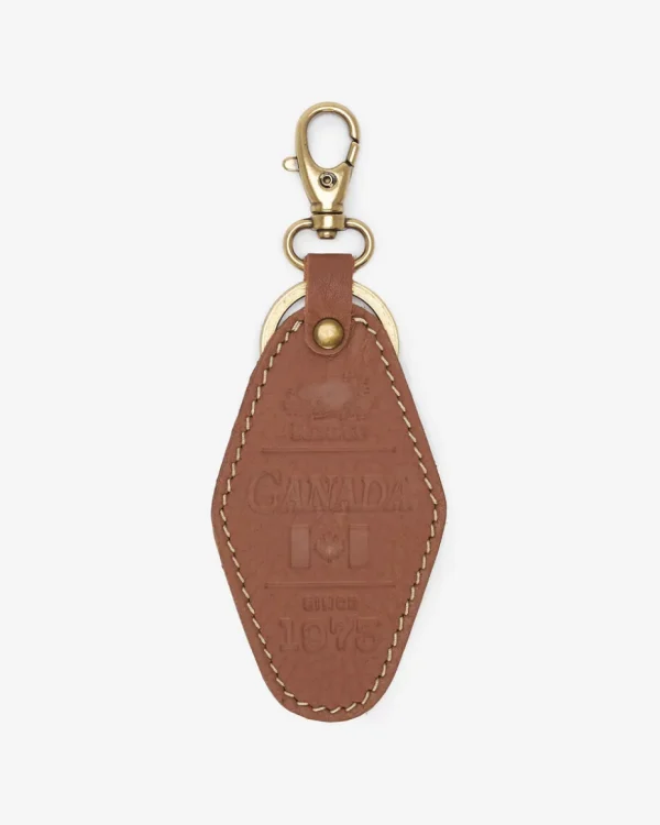 Best Roots Canada Leather Keychain NUTMEG