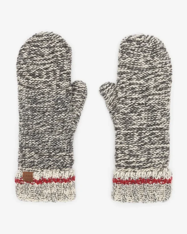 Cheap Roots Chunky Cabin Mitten GREY OAT MIX