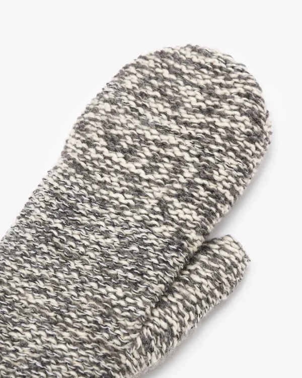 Cheap Roots Chunky Cabin Mitten GREY OAT MIX