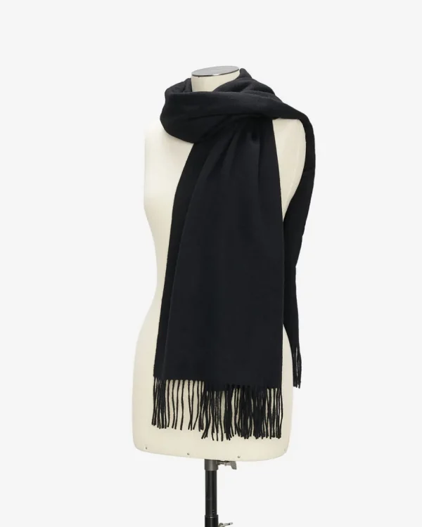 Hot Roots Cold Lake Wool Blanket Scarf BLACK