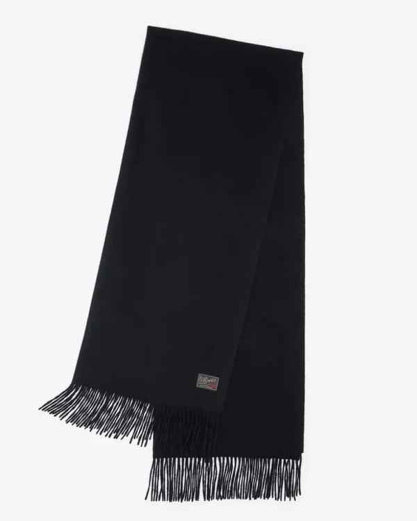 Hot Roots Cold Lake Wool Blanket Scarf BLACK