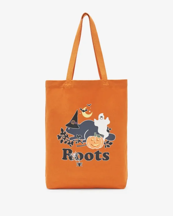 Store Roots Cooper Halloween Tote BURNT ORANGE