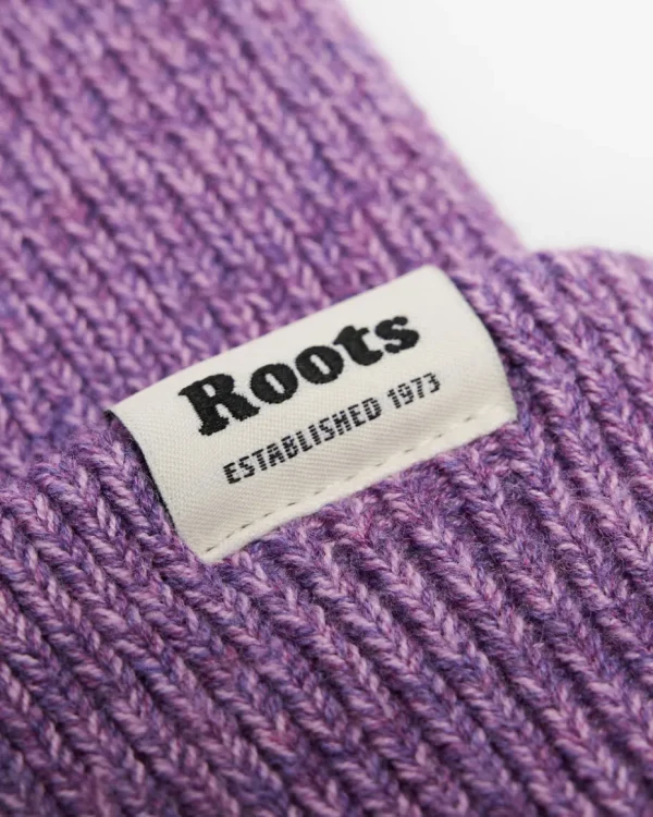 Cheap Roots Cozy Knit Toque PASTEL LILAC MIX