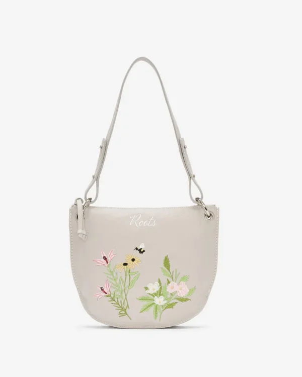 New Roots Edie Floral Shoulder Bag Cervino ASH GREY