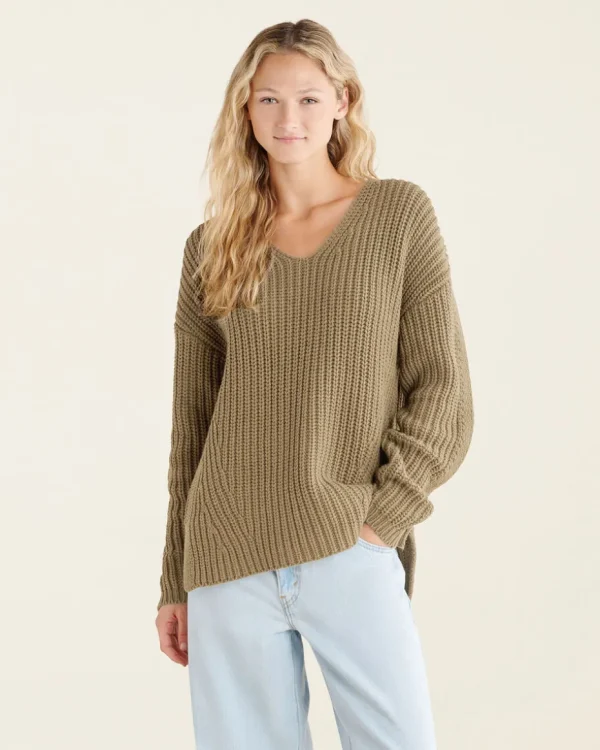 Best Sale Roots Elora V-Neck Sweater