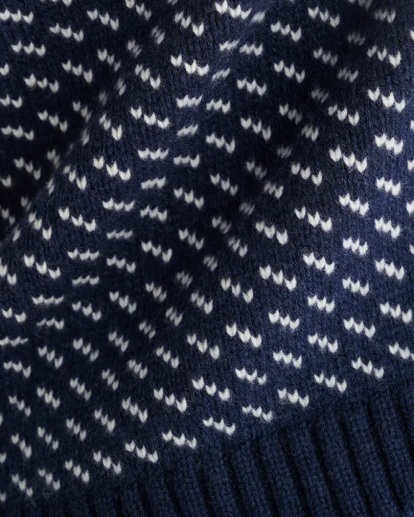 Discount Roots Falling Snow Oversized Crew NAVY