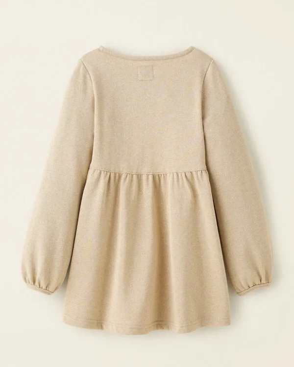 Store Roots Girls Gold Sparkle Dress PALE GOLD