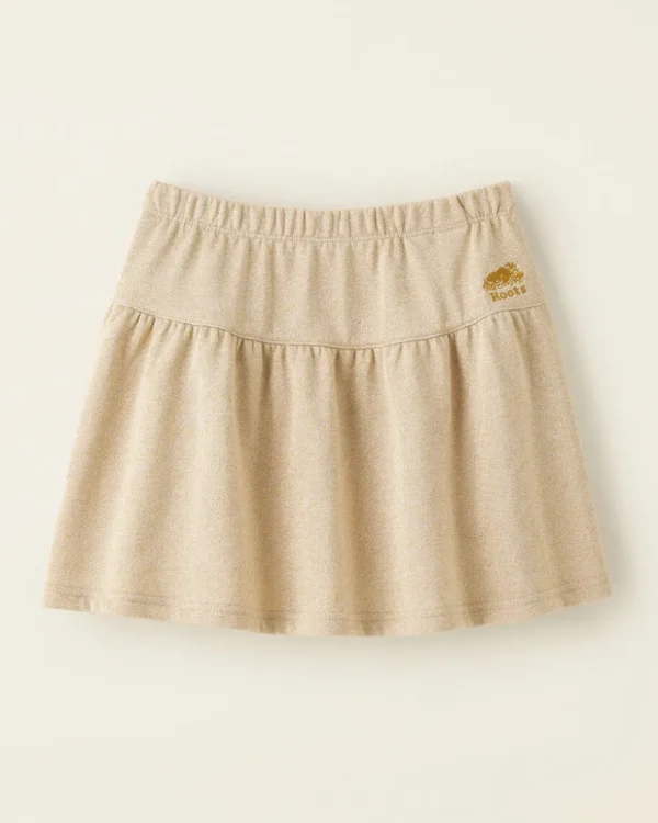 Shop Roots Girls Gold Sparkle Skirt PALE GOLD