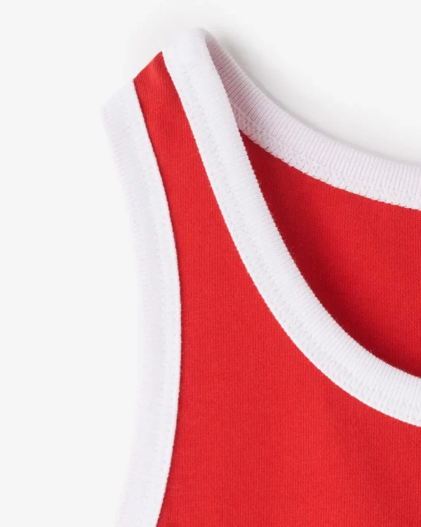 Online Roots Girls Northern Athletics Tank Dress JAM RED