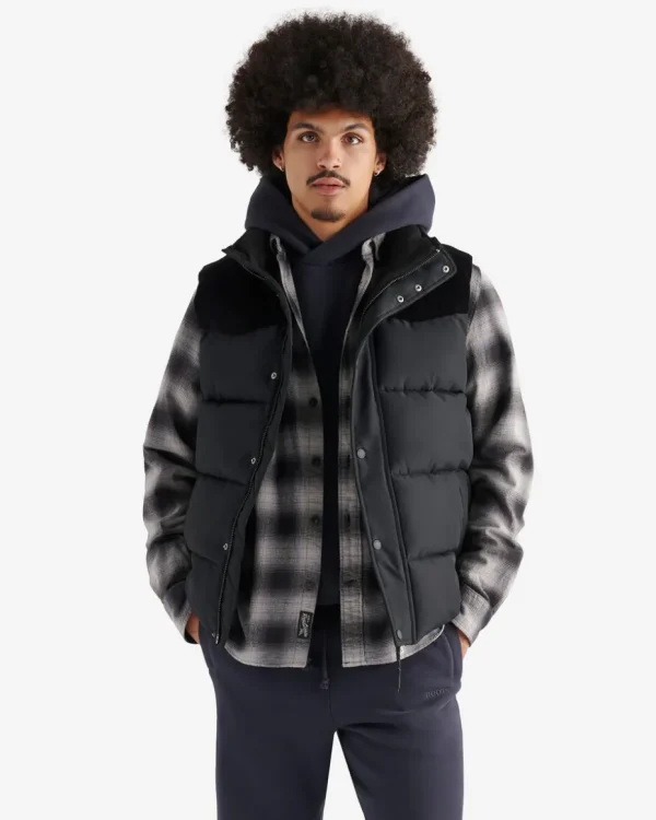 Outlet Roots Jasper Padded Vest BLACK