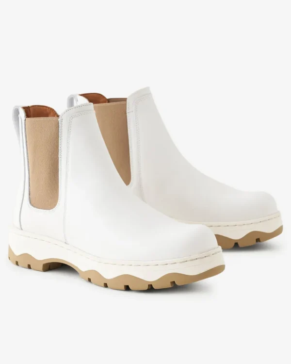 Cheap Roots Junction Boot WHITE