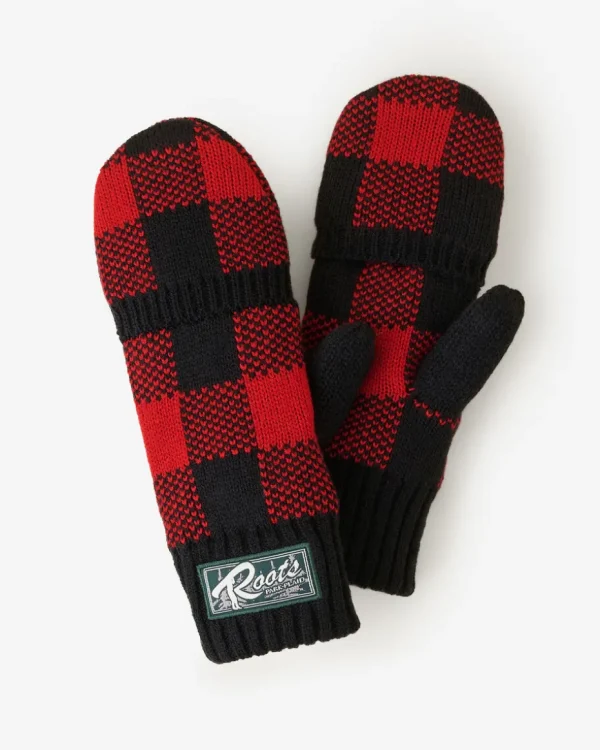 Sale Roots Kid Park Plaid Flip Mitt