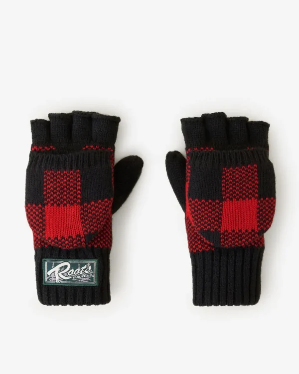 Sale Roots Kid Park Plaid Flip Mitt