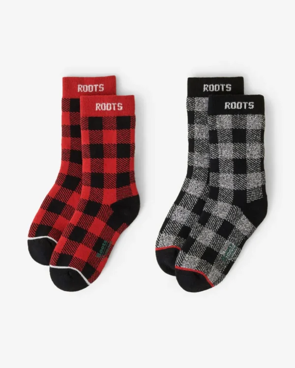 Hot Roots Kid Park Plaid Sock 2 Pack