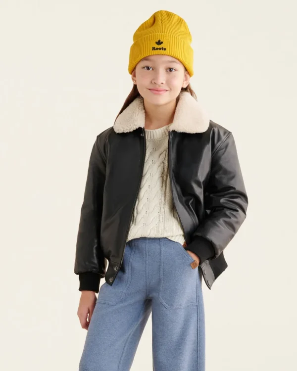 New Roots Kids Aviator Jacket BLACK