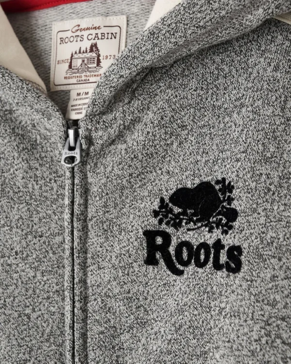 Best Roots Kids Cabin Full Zip Hoodie GREY OAT PEPPER