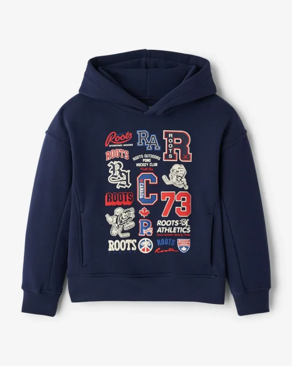 Online Roots Kids Hockey Legend Hoodie NAVY BLAZER