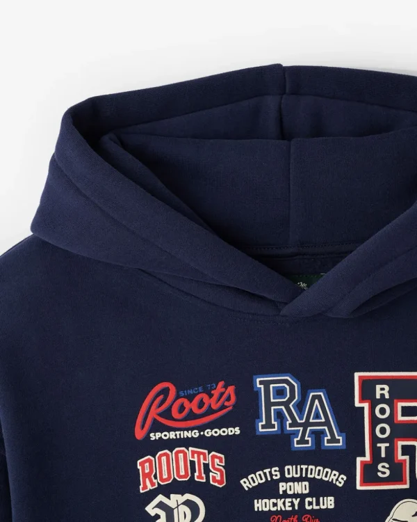 Online Roots Kids Hockey Legend Hoodie NAVY BLAZER