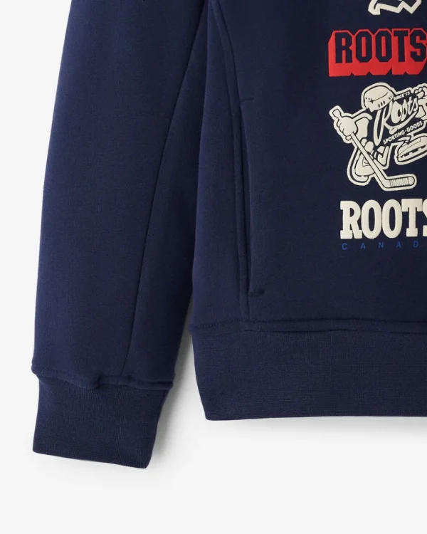 Online Roots Kids Hockey Legend Hoodie NAVY BLAZER