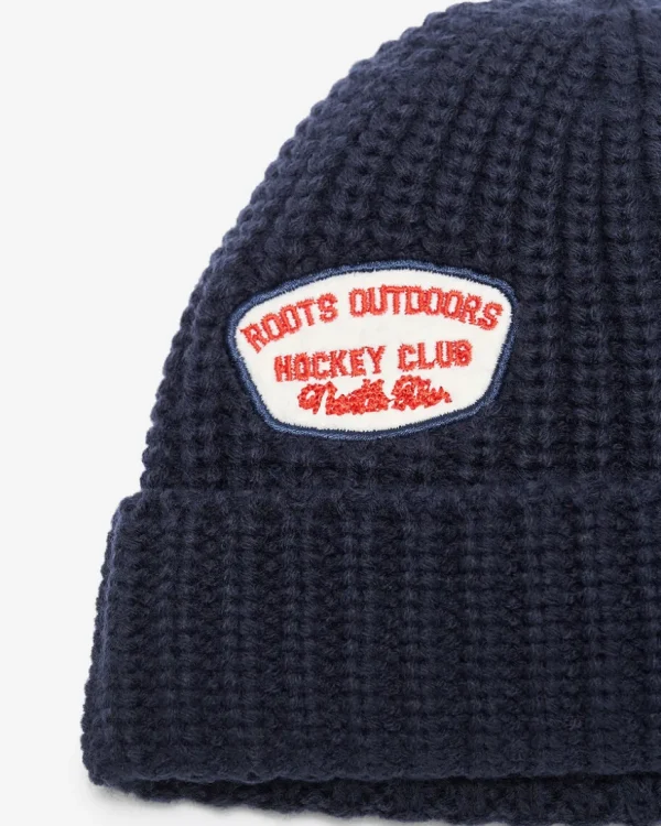 Store Roots Kids Hockey Patch Toque NAVY BLAZER