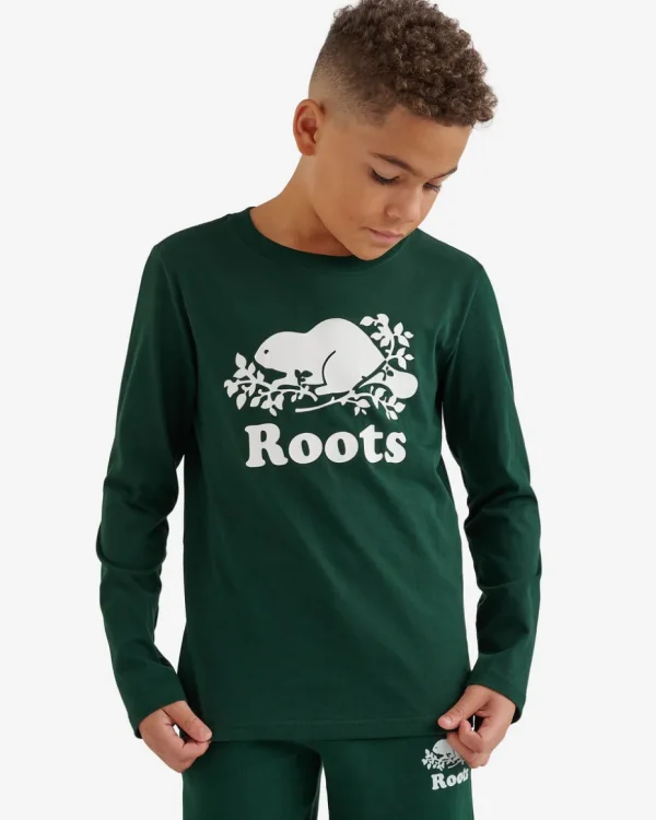 Fashion Roots Kids Organic Original Cooper Beaver T-Shirt VARSITY GREEN