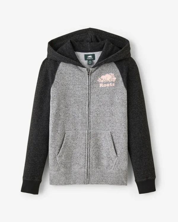 Hot Roots Kids Organic Original Full Zip Hoodie BLACK PEPPER