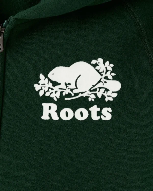 Store Roots Kids Organic Original Full Zip Hoodie VARSITY GREEN