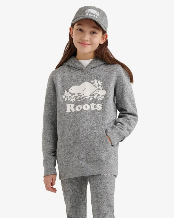 Store Roots Kids Organic Original Kanga Hoodie SALT & PEPPER