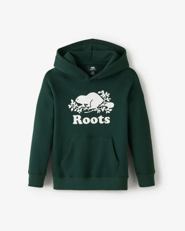 Flash Sale Roots Kids Organic Original Kanga Hoodie VARSITY GREEN