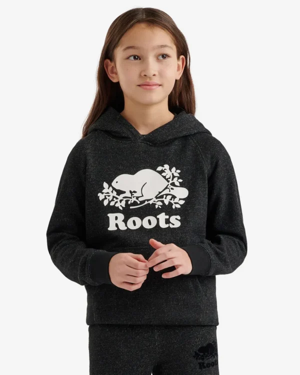 Shop Roots Kids Organic Original Kanga Hoodie BLACK PEPPER