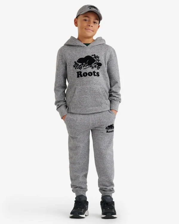 Store Roots Kids Organic Original Kanga Hoodie SALT & PEPPER