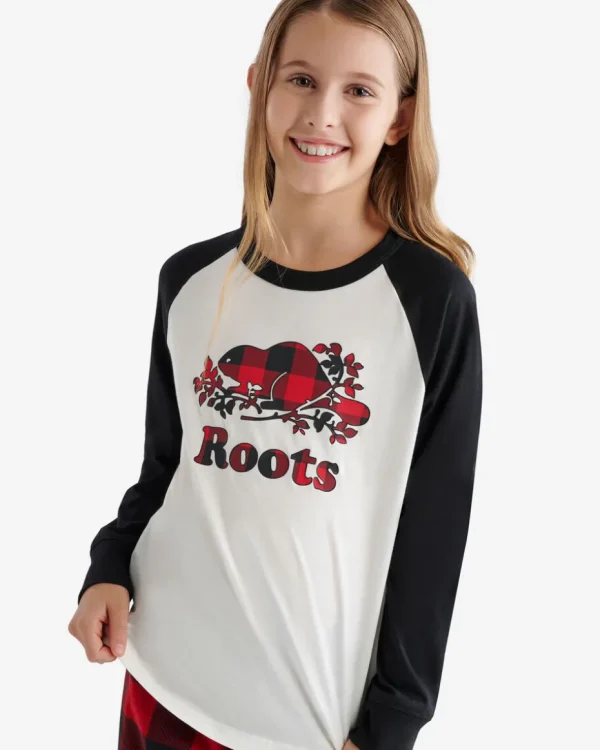 Fashion Roots Kids Plaid Baseball T-Shirt