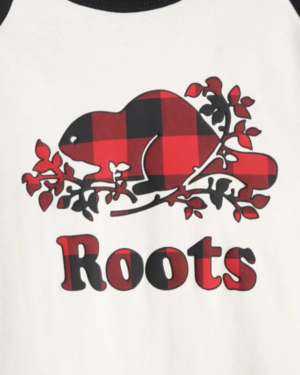 Fashion Roots Kids Plaid Baseball T-Shirt