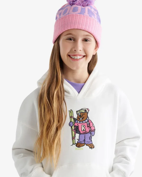 Outlet Roots Kids Ski Buddy Kanga Hoodie EGRET