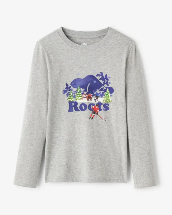 Outlet Roots Kids Winter Cooper T-Shirt