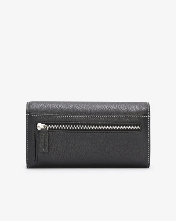 Shop Roots Large Chequebook Clutch Prince BLACK