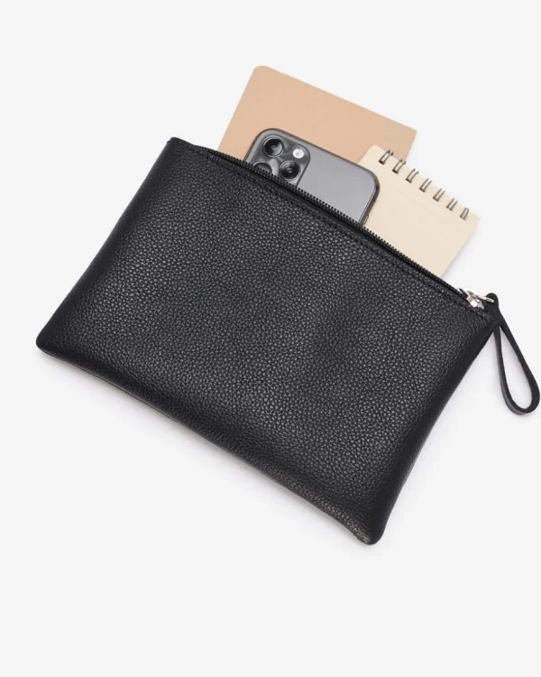 Store Roots Large Zip Pouch Cervino BLACK