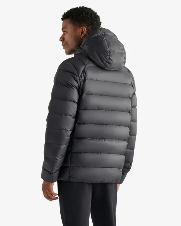 Shop Roots Lawren Packable Hooded Down Jacket BLACK