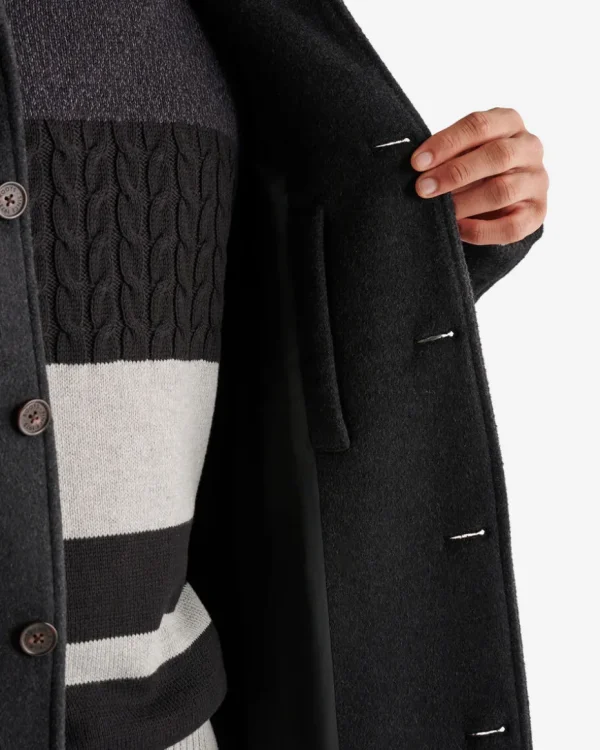 Shop Roots Long Wool Blend Coat