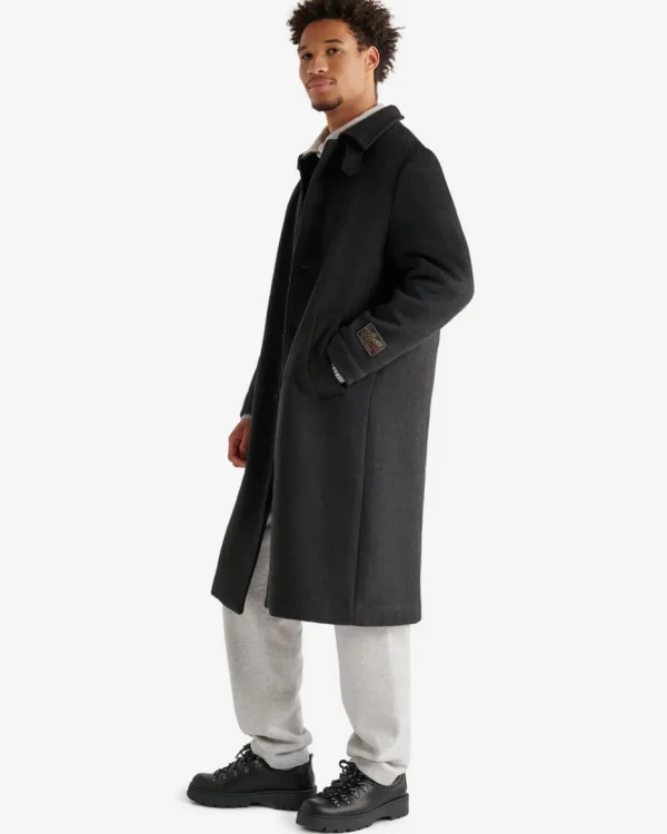 Shop Roots Long Wool Blend Coat